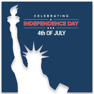 Tebrik kartı için Amerikan Bağımsızlık günü