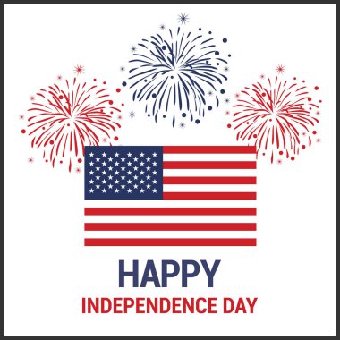 Tebrik kartı için Amerikan Bağımsızlık günü