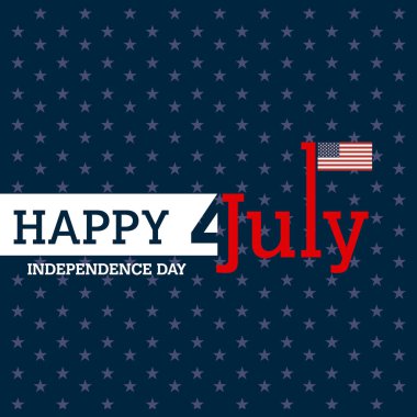 Tebrik kartı için Amerikan Bağımsızlık günü