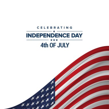 Tebrik kartı için Amerikan Bağımsızlık günü