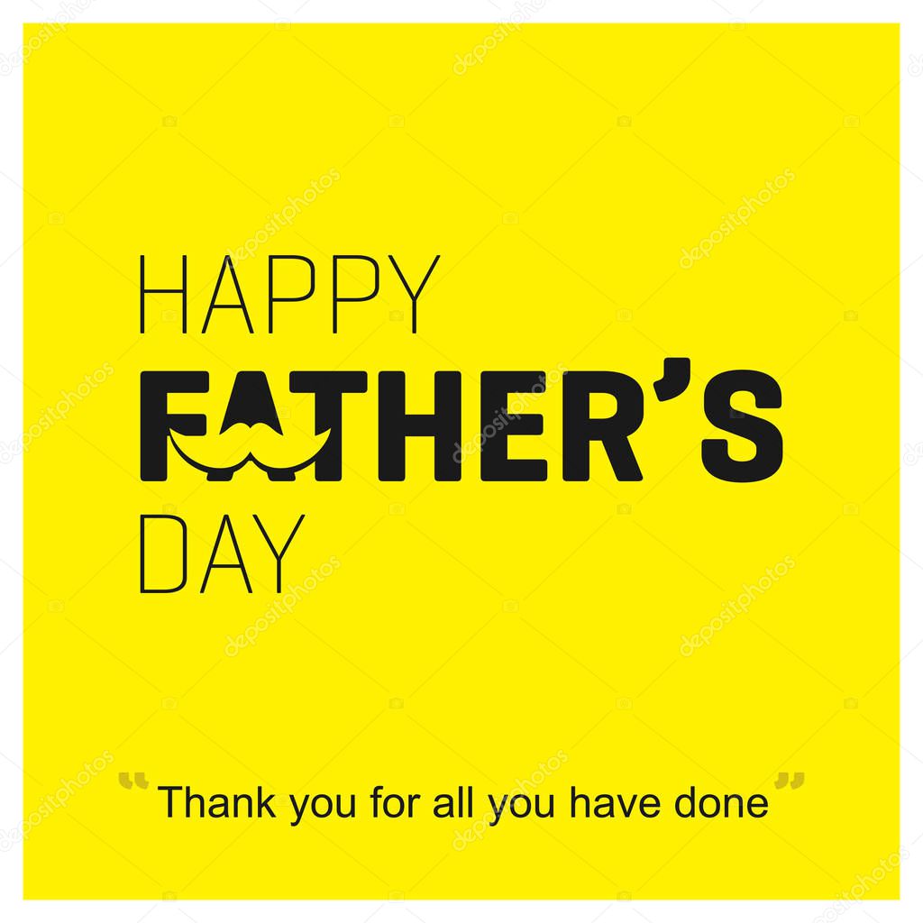 Flyer design for Fathers Day with mustaches