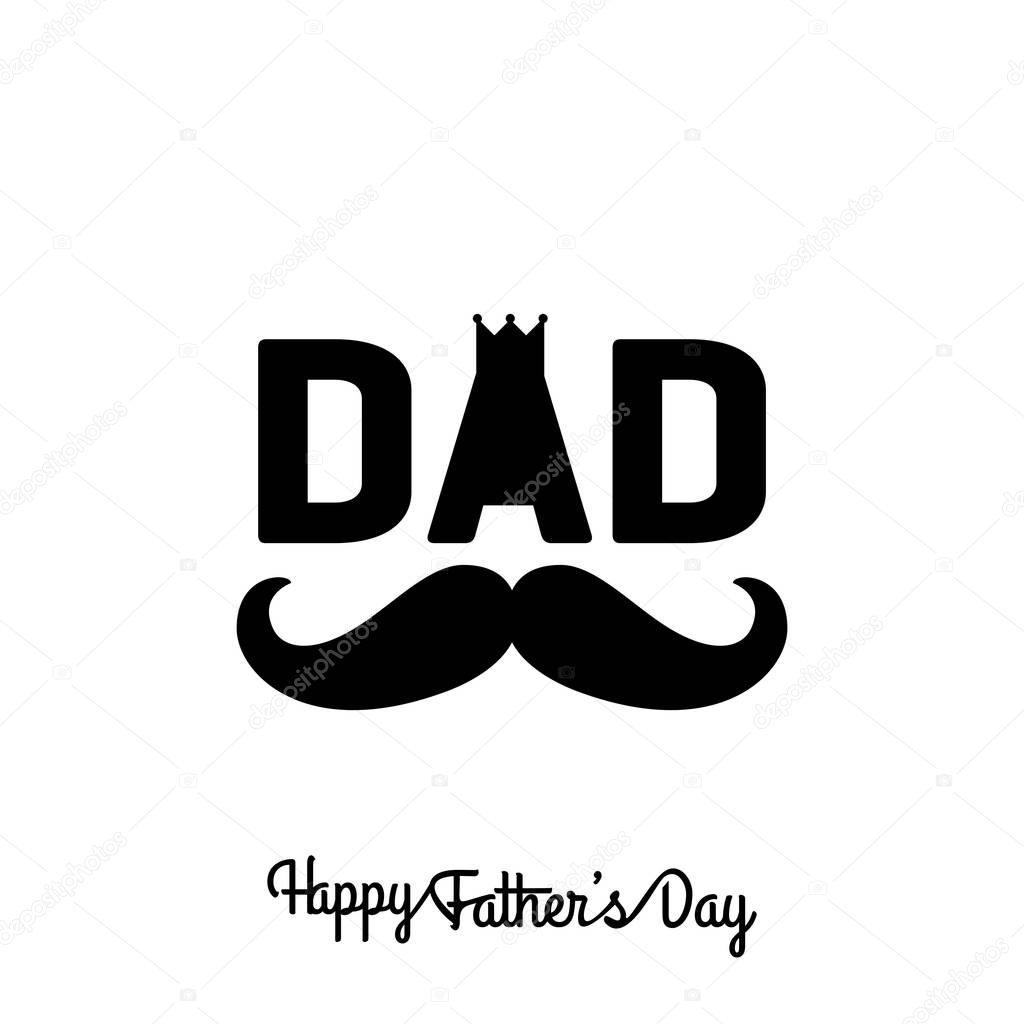 Flyer design for Fathers Day with mustaches