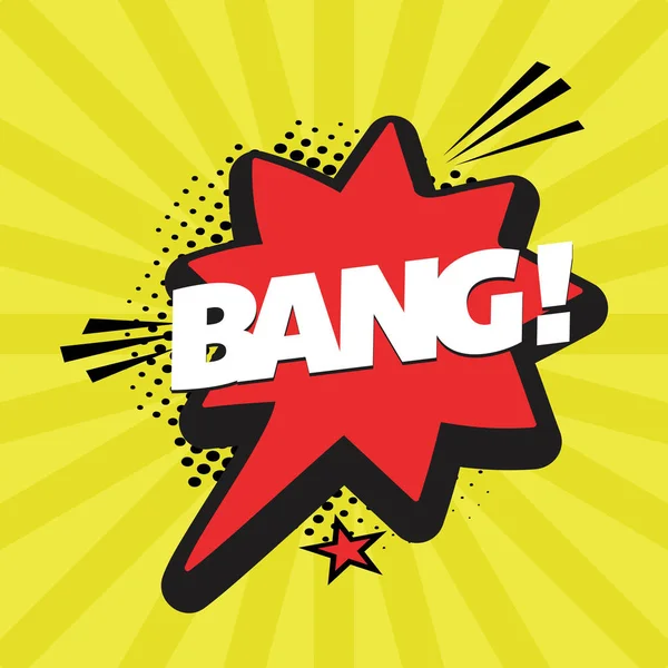 Explosión cómica bang — Vector de stock
