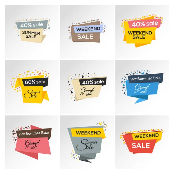 Sale special offer banners — Stock Vector