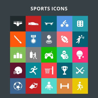 spor simgeleri dizisi