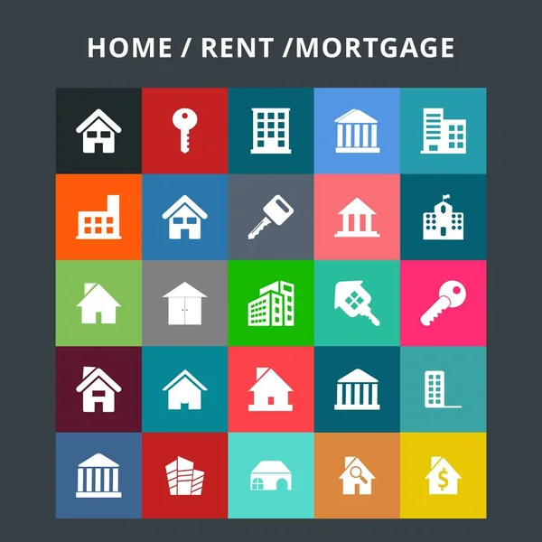 Mortgage Icons Set