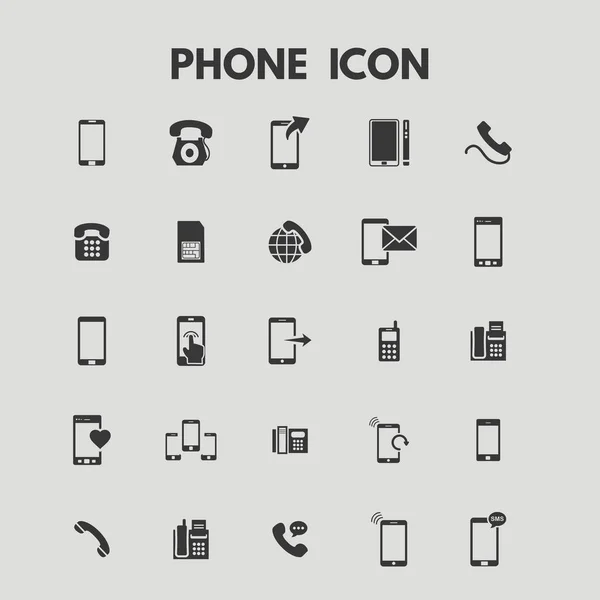 Conjunto de iconos del teléfono — Archivo Imágenes Vectoriales