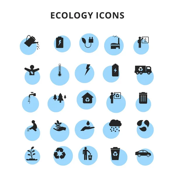 Icônes écologie ensemble — Image vectorielle