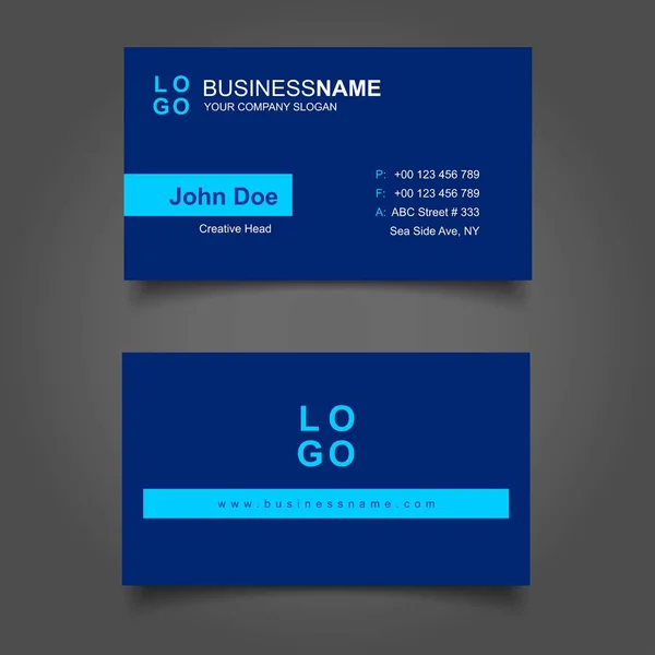 Business card template — Stock Vector