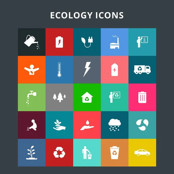 Icônes écologie ensemble — Image vectorielle