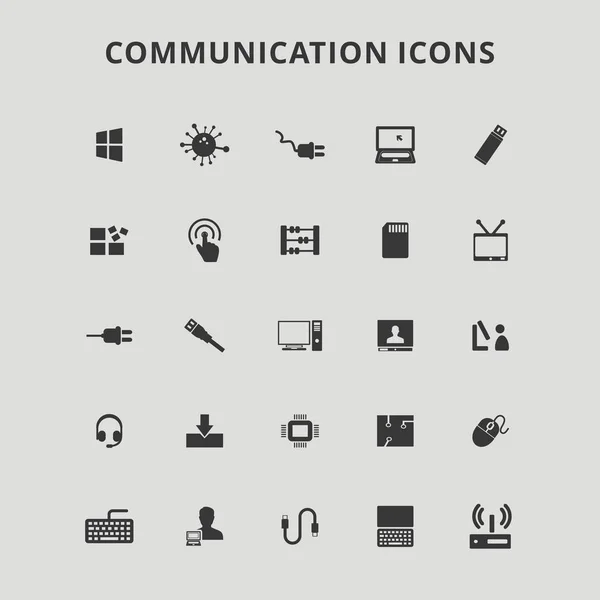 Conjunto de iconos de comunicación — Archivo Imágenes Vectoriales