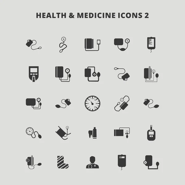 Zdrowie i medycyna ikony — Wektor stockowy