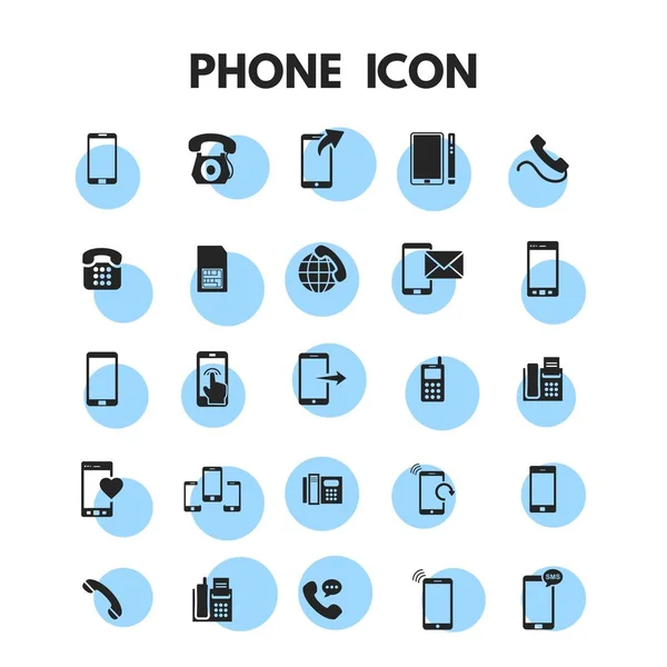Ensemble d'icônes de téléphone — Image vectorielle