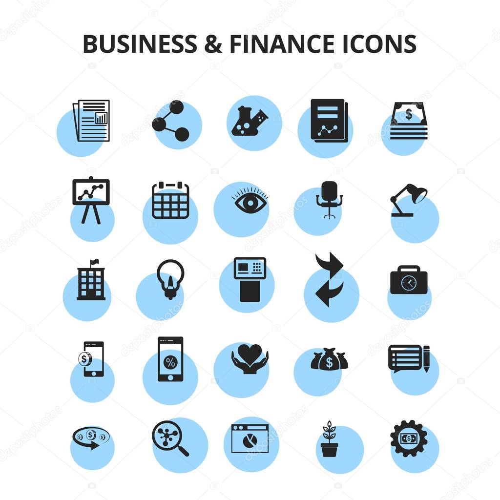 set of Business and Finance icons