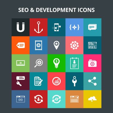 SEO ve geliştirme simgeleri 