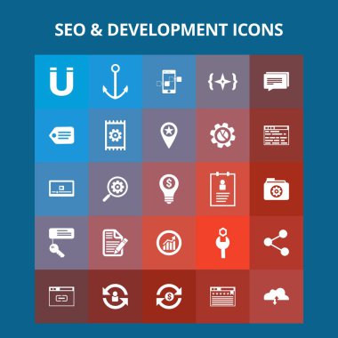 SEO ve geliştirme simgeleri 