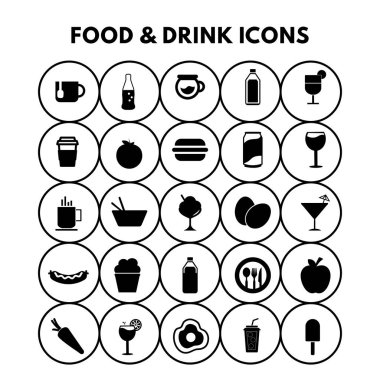 Bir yiyecek ve içecek ikonu,