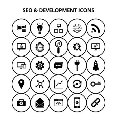 SEO ve geliştirme simgeleri 