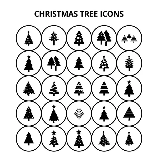 Kerstboom icons set — Stockvector