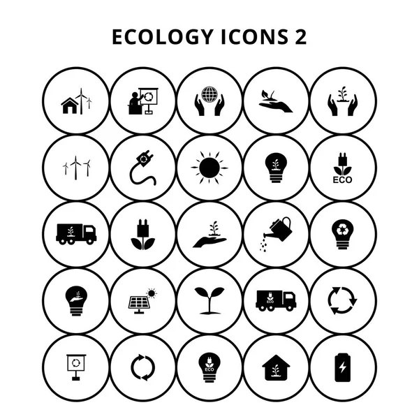Icônes écologie ensemble — Image vectorielle
