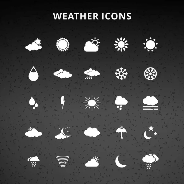 Weather icons set — Stock Vector