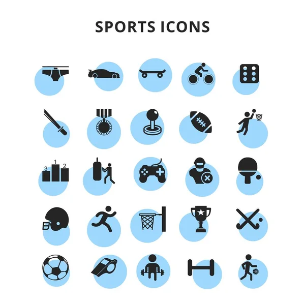 Serie di icone sportive — Vettoriale Stock