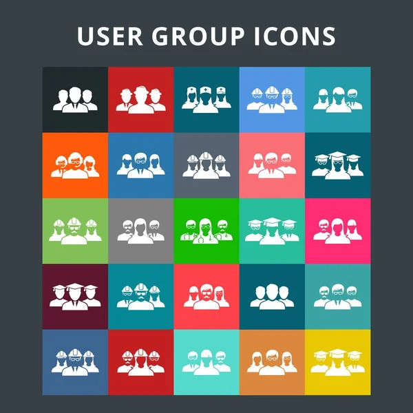 Conjunto de iconos de usuario Avatar — Archivo Imágenes Vectoriales
