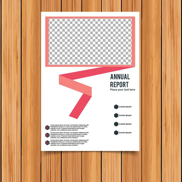 Annual report template — Stock Vector