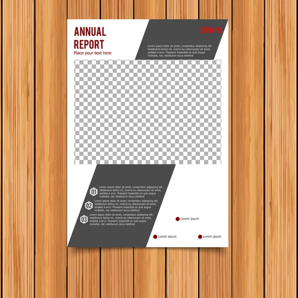 Annual report template — Stock Vector