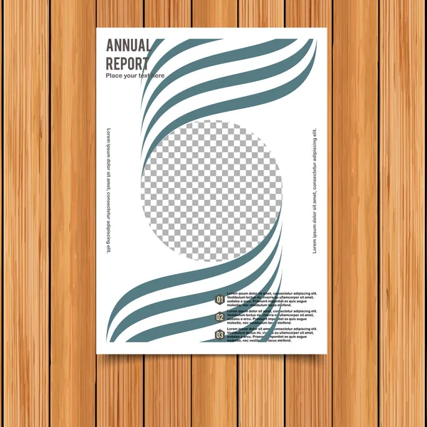 Annual report template — Stock Vector