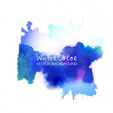 mavi suluboya sıçrama