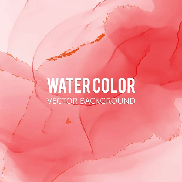 Red watercolor texture — Stock Vector