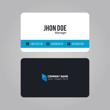 Profesyonel kartvizit yuvarlak kenarlı