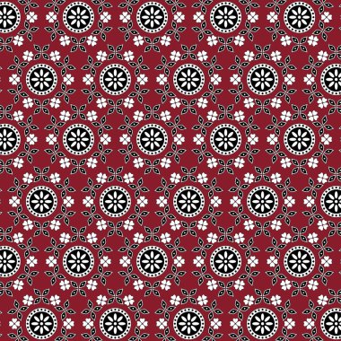 Kırmızı sindi Ajrak desen 