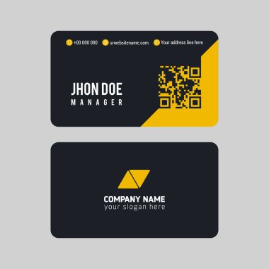 Profesyonel kartvizit yuvarlak kenarlı