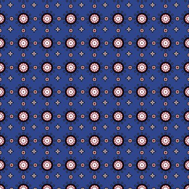 Mavi sindi Ajrak desen 