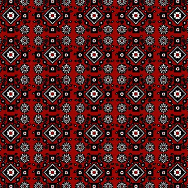 Kırmızı sindi Ajrak desen 