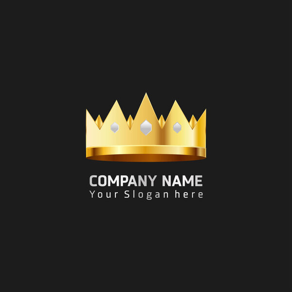 Luxury crown logo and crown monogram 