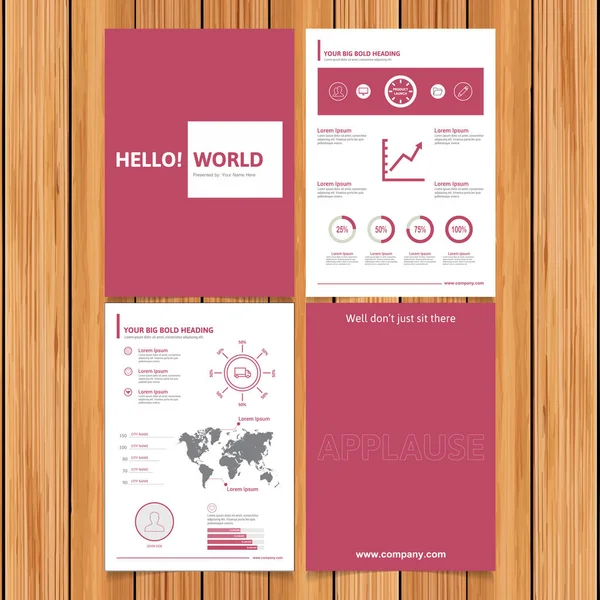 Brochure flyer design template — Stock Vector