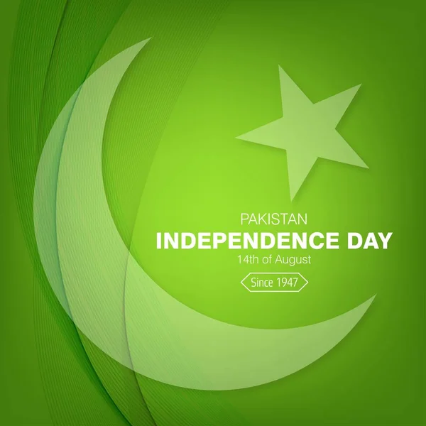 Творчі банер для Пакистану День незалежності — стоковий вектор