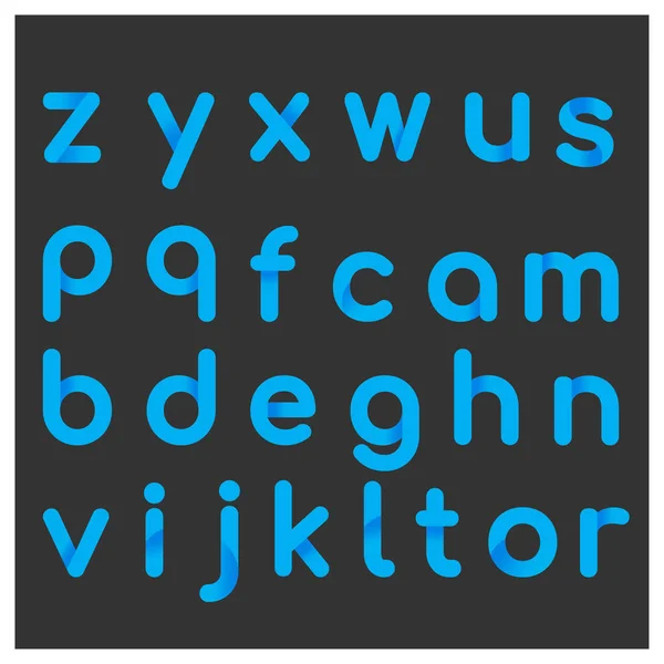 Lettres alphabétiques bleues — Image vectorielle