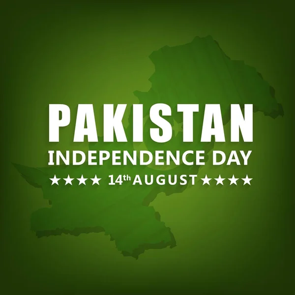 巴基斯坦独立日的创新旗帜 — 图库矢量图片