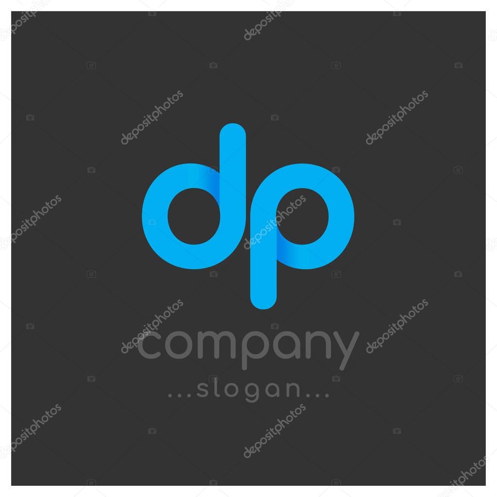 Dp Letter Logo, alphabet logo design, vector illustration