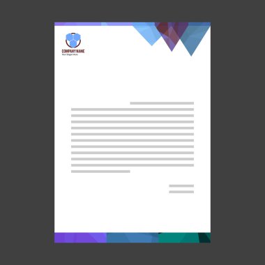 Gri zemin üzerine mektup şablonları