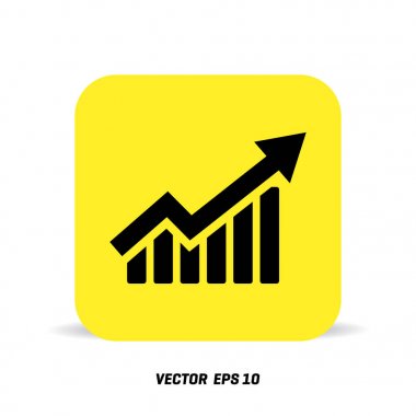 growing graph icon clipart