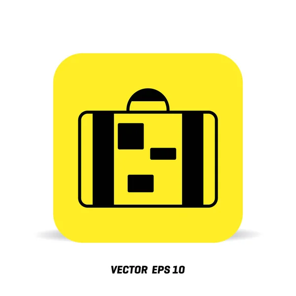 Maleta Icono plano — Vector de stock