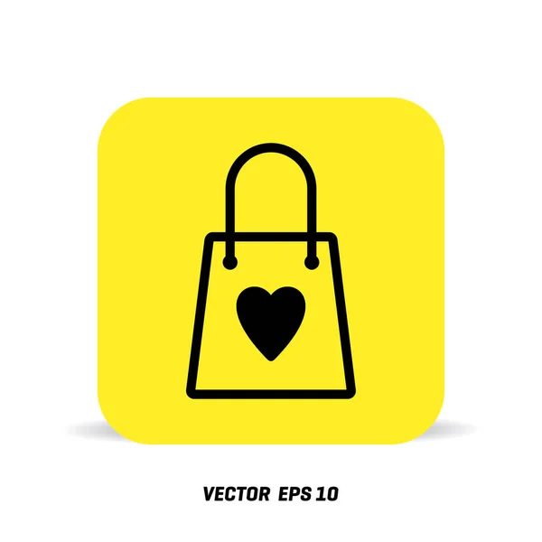 Valentýn dárek ikona — Stockový vektor