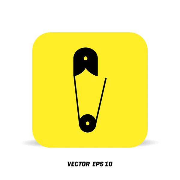 Icono de pin en amarillo — Archivo Imágenes Vectoriales