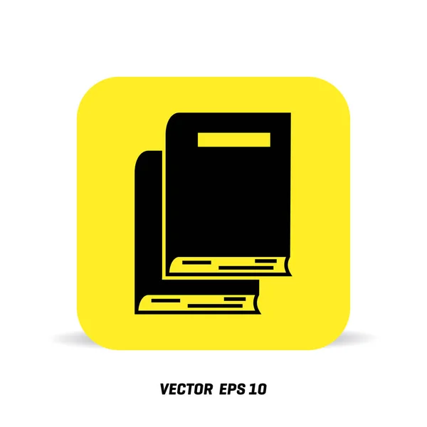 Plochá ikona knihy — Stockový vektor