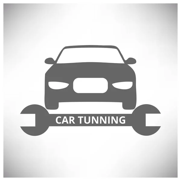 Car tuning lat icon — Stock Vector